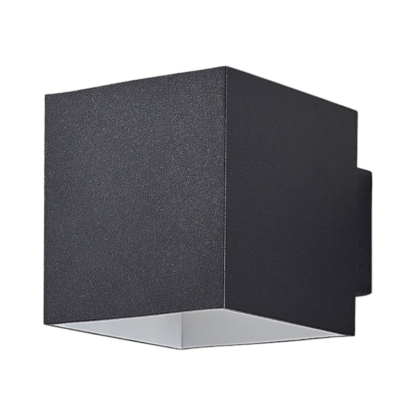 Arcchio Rocco wall light, cube-shaped, black