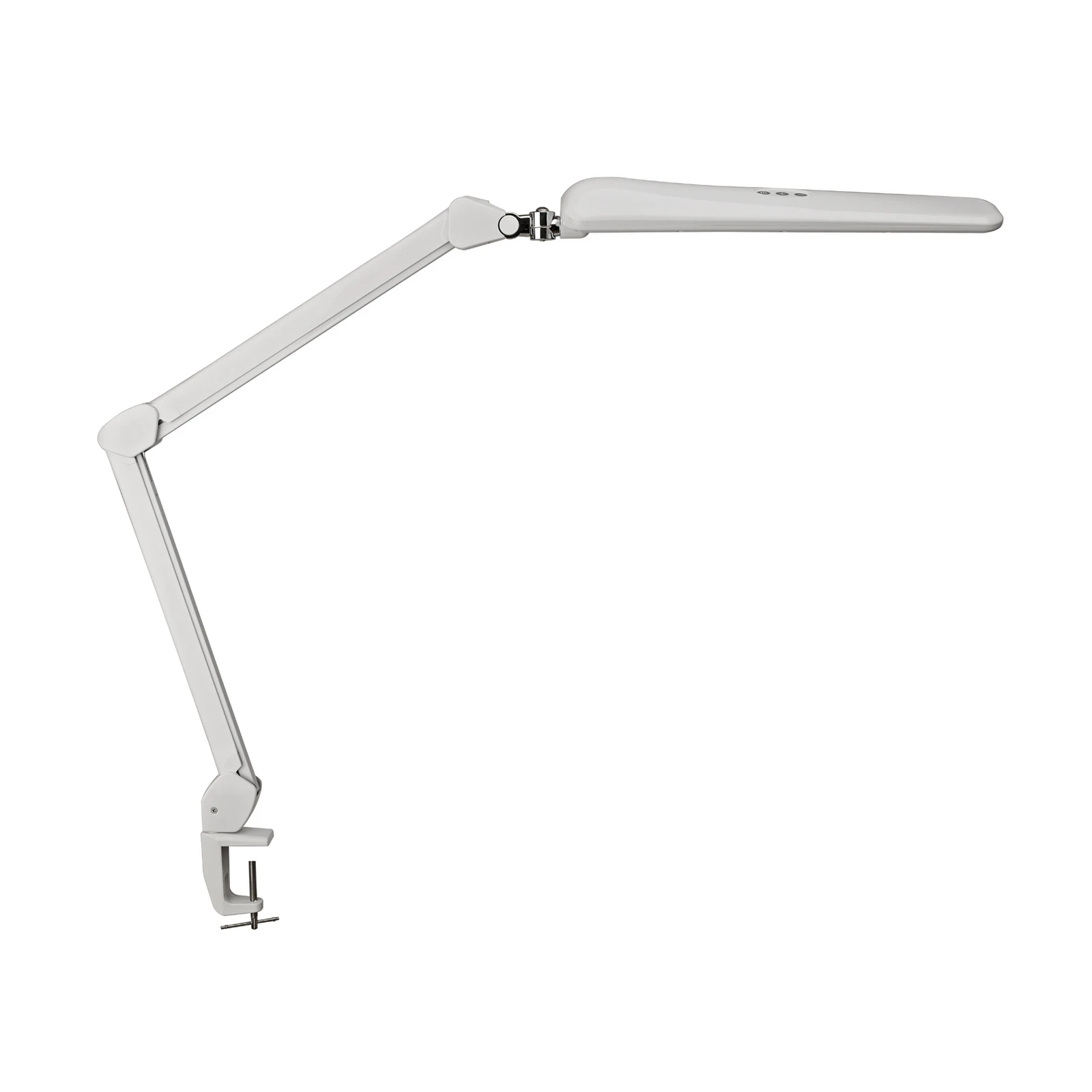 Stolová LED lampa MAULcraft, biela, 52 cm, podstavec s objímkou, stmievateľné