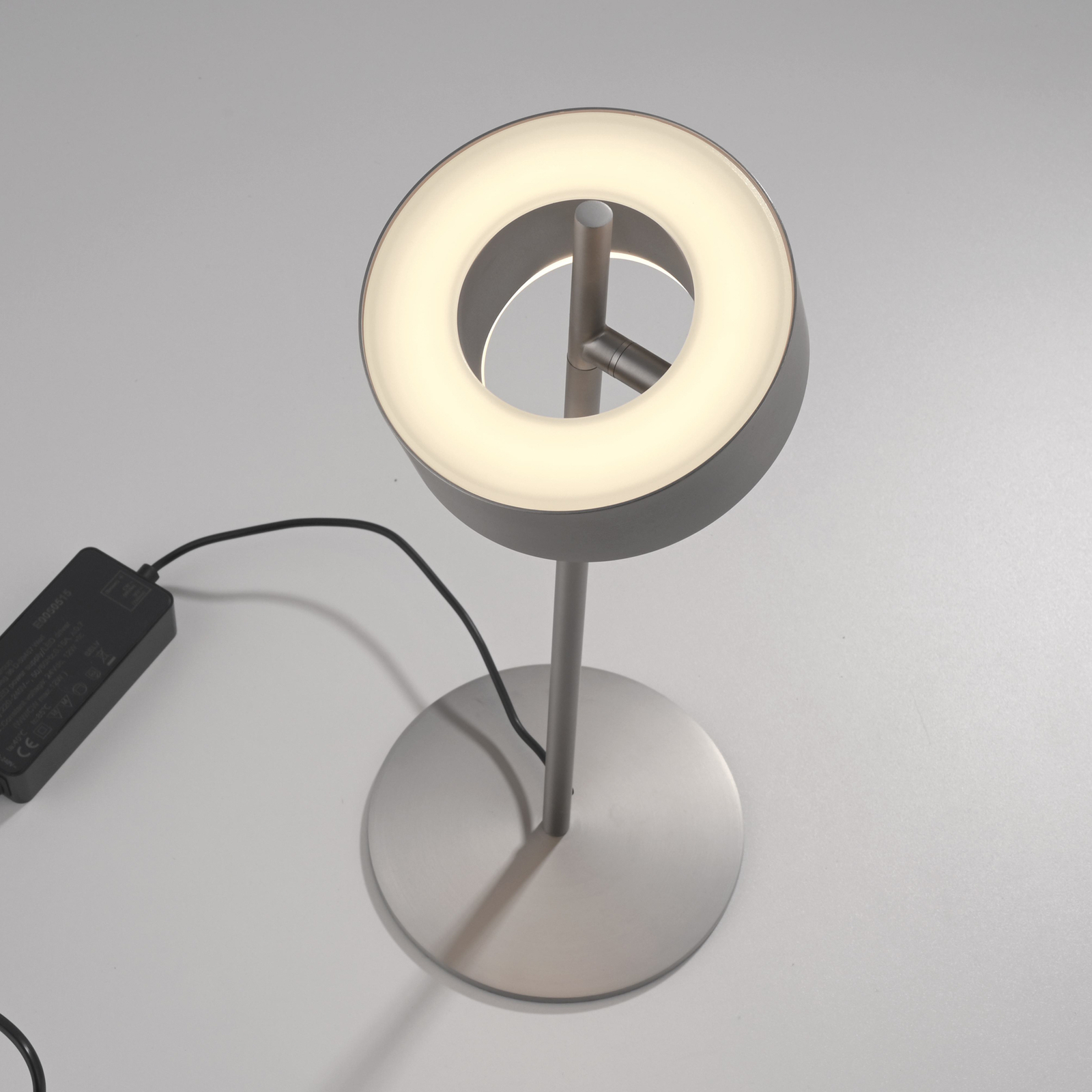 Paul Neuhaus LED-bordlampe Q-Rotate aluminium 40 cm