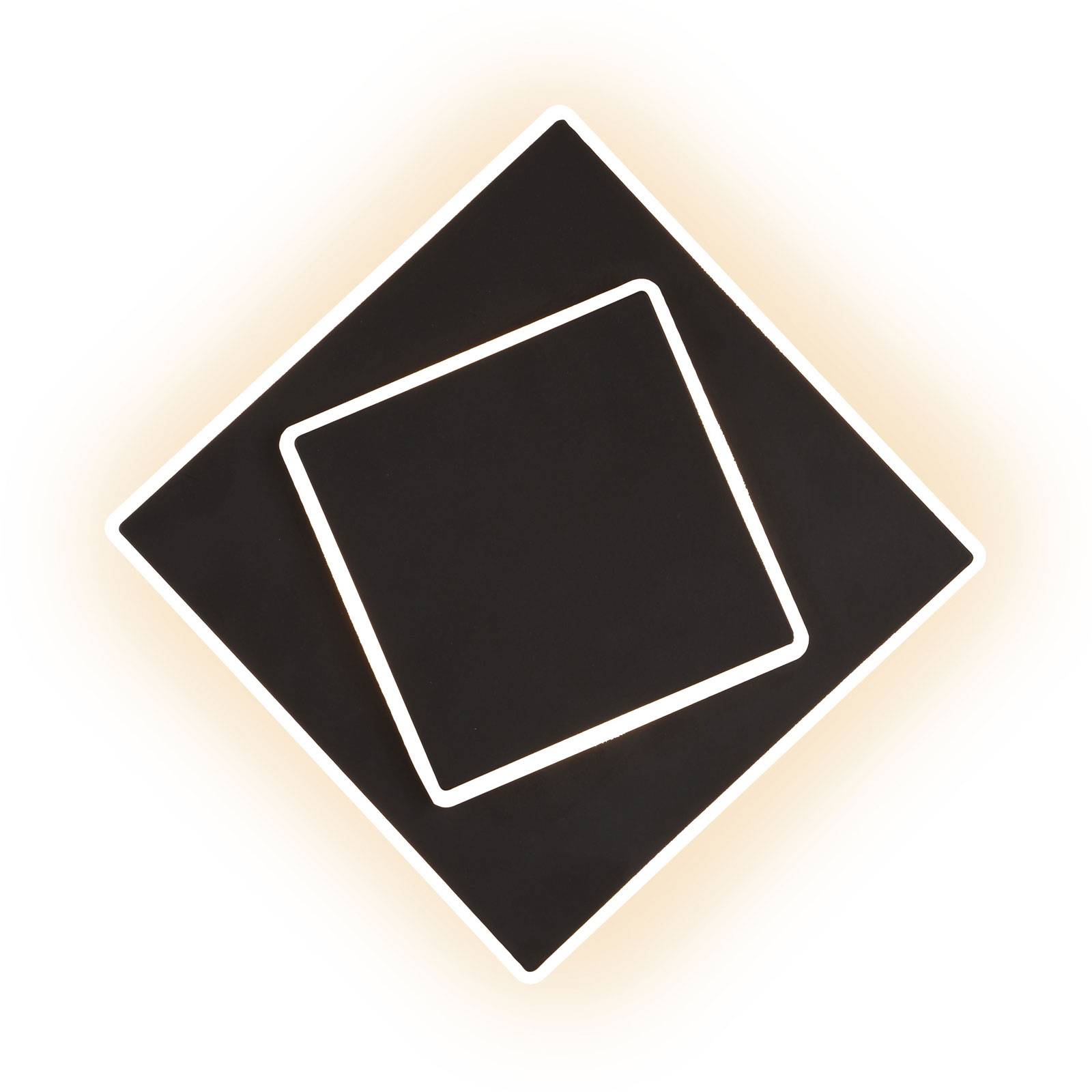 Image of Applique LED Dakla, noire, 18x18 cm 8435153264276