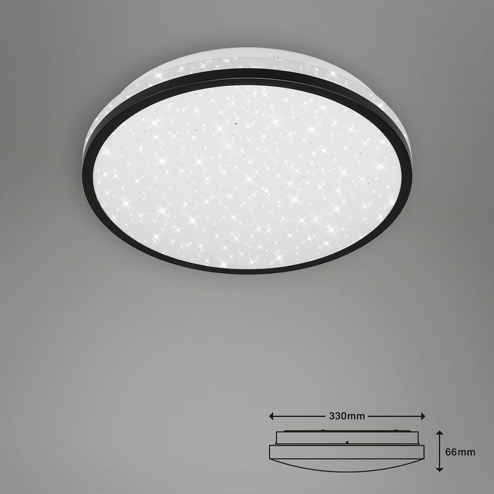 Lampa sufitowa LED 3403-015, z dekorem gwiazdy, 4000K
