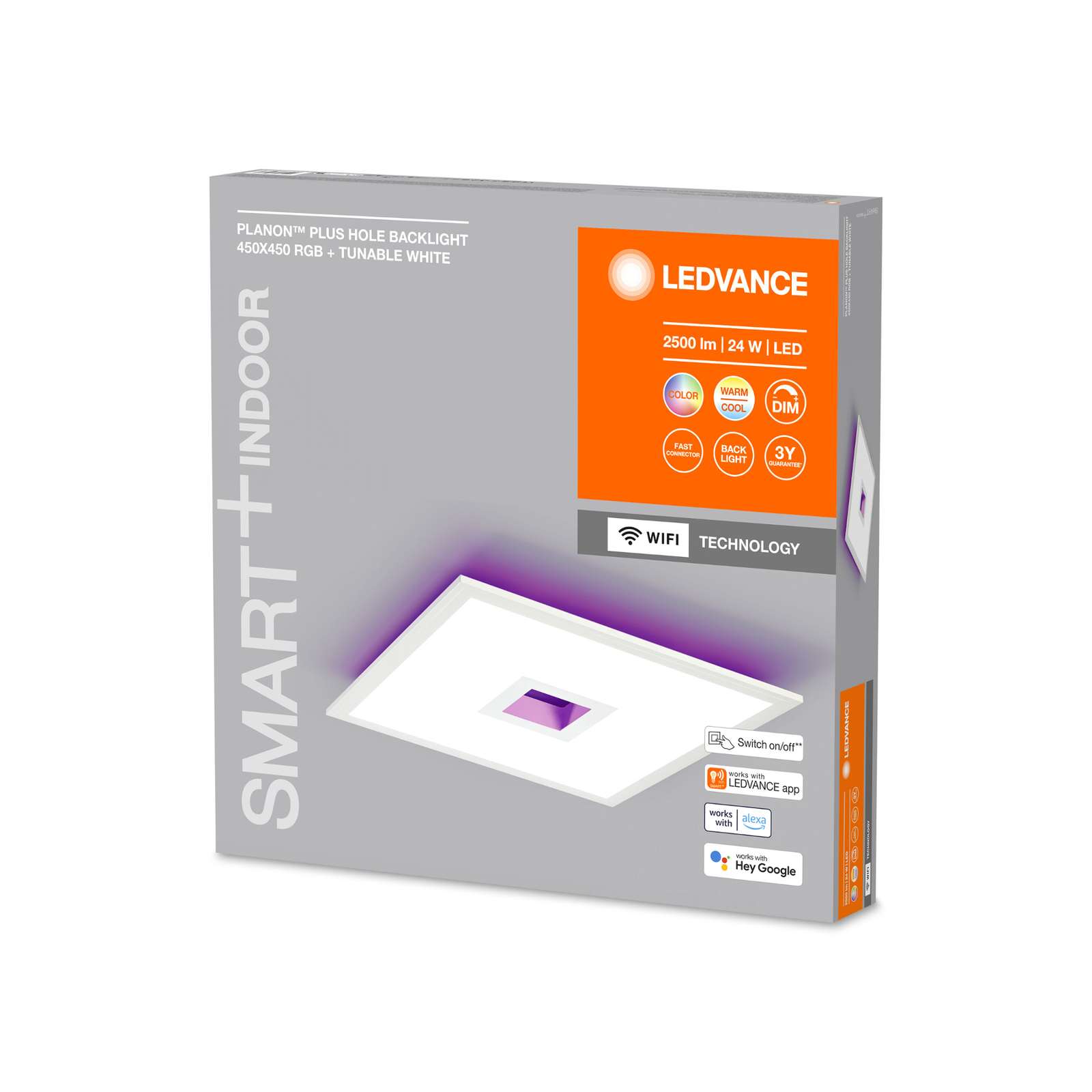 LEDVANCE SMART+ WiFi Planon Plus Hole 45x45cm wit