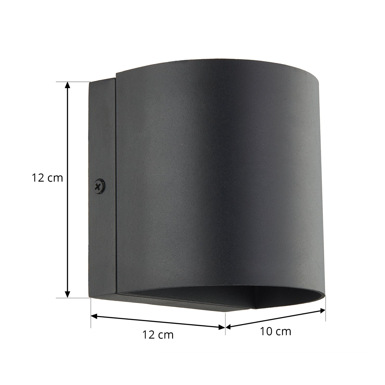 Gladis LED Aplique Exterior Black - Lindby