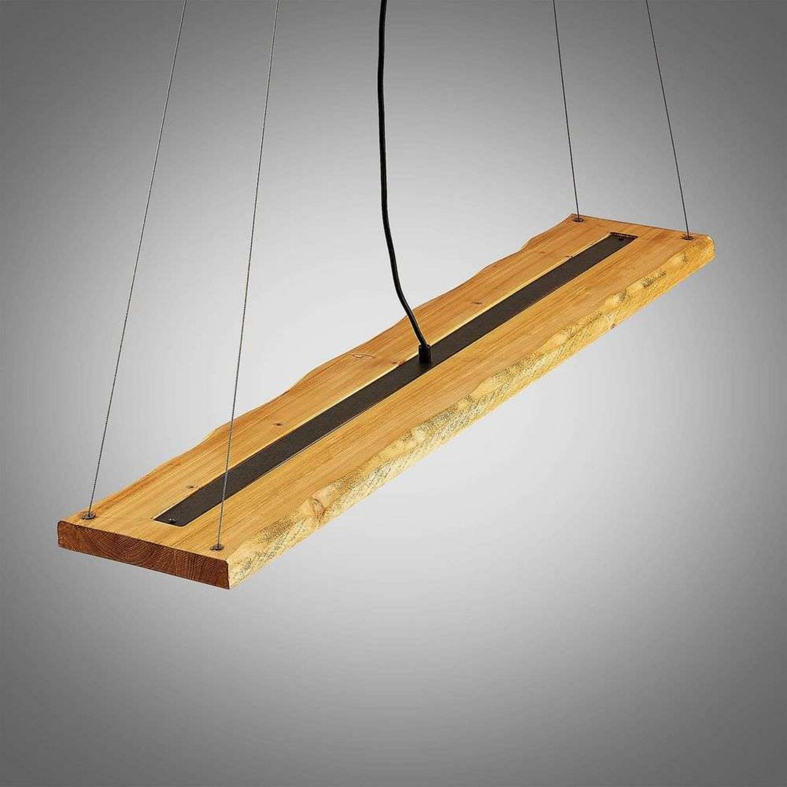 Nesaja LED Závěsná Lampa Wood - Lindby