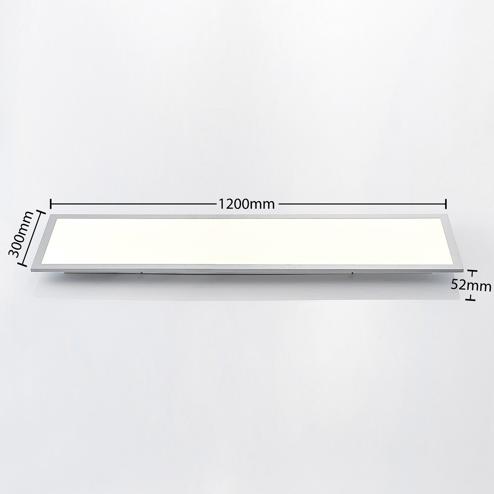 Kjetil Candeeiro de teto Smart Home 120x30 Prateado/Branco - Lindby