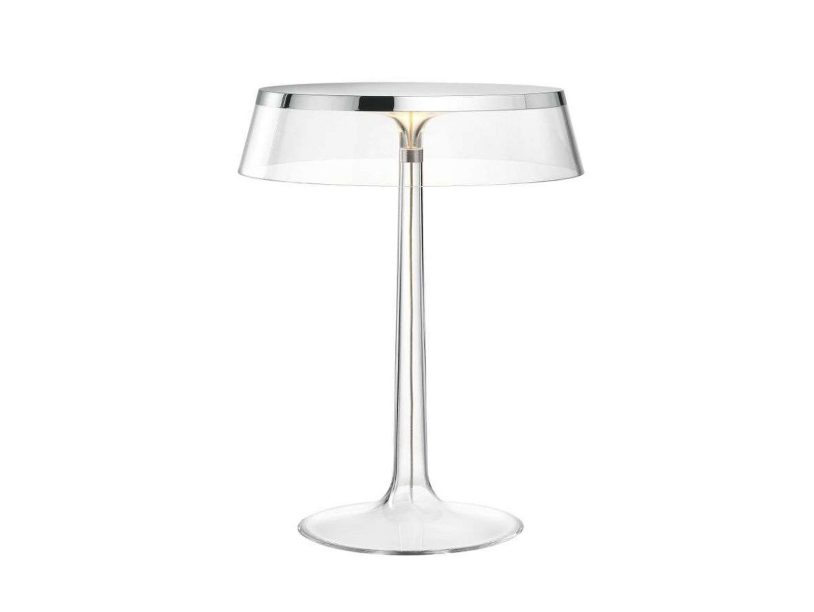 Bon Jour T Stolní Lampa Chrome/Transparent - Flos