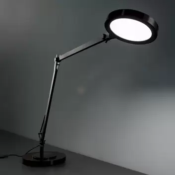 Lampe de bureau originale Hester, noire