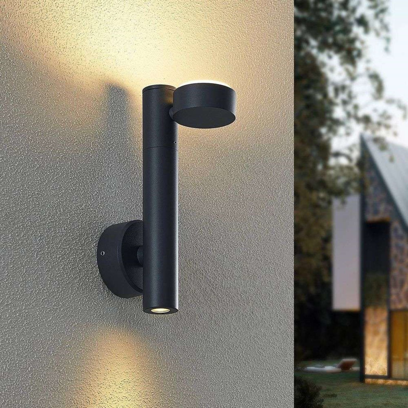 Kynlee 2 LED Aplica de Exterior Dark Grey - Lucande