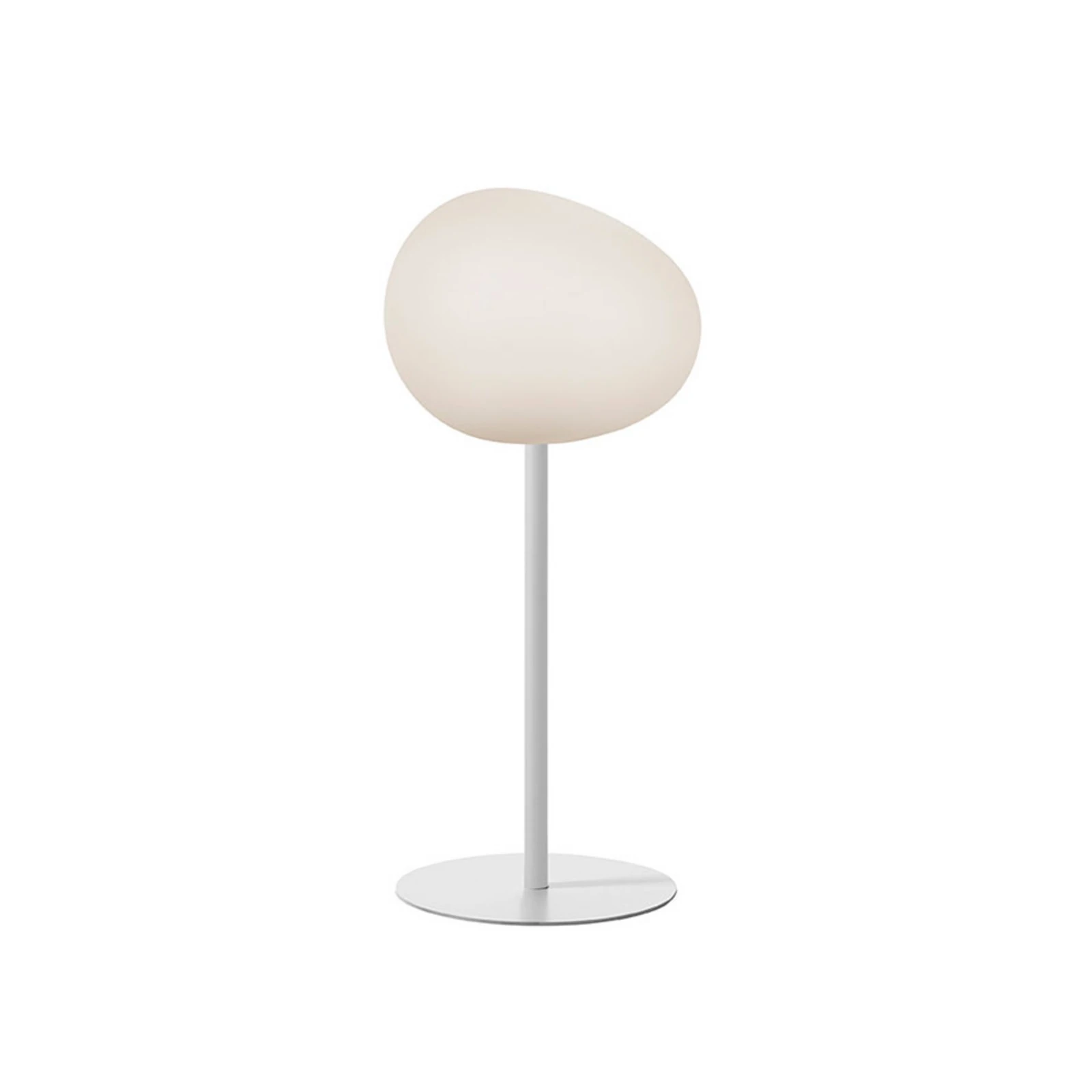 Stolná lampa Foscarini Gregg media alta, biela