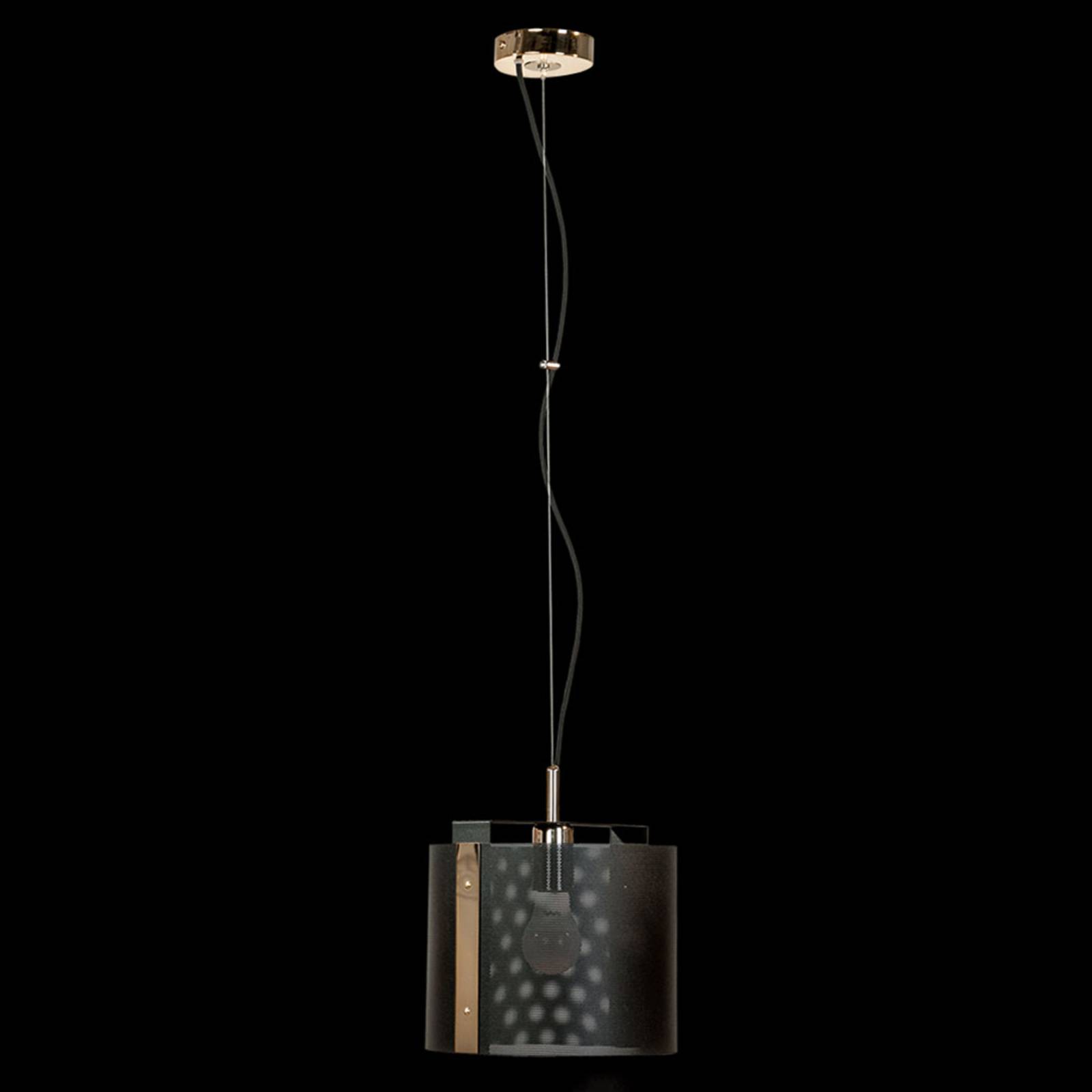 Lampa wisząca Etro Ø 16 cm czarna/złota