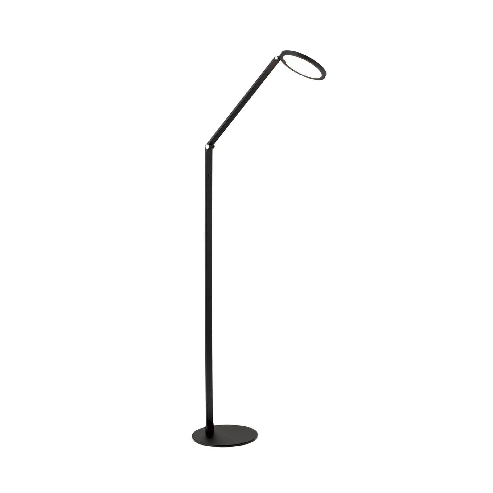 LED-Stehlampe Fati Höhe 136 cm schwarz Aluminium Dimmer