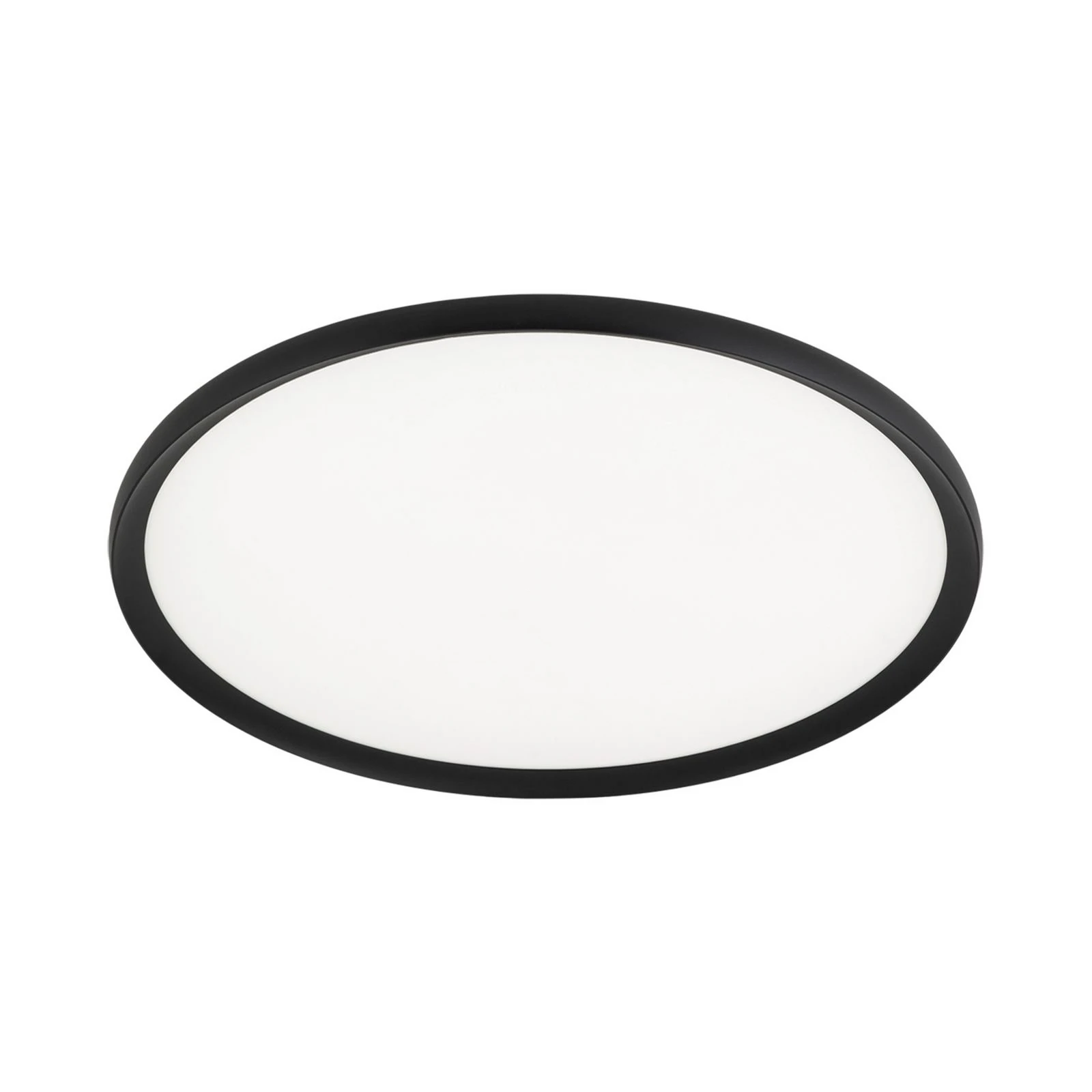 LED stropní svítidlo Kant, Ø 60 cm černé, CCT kov/plast