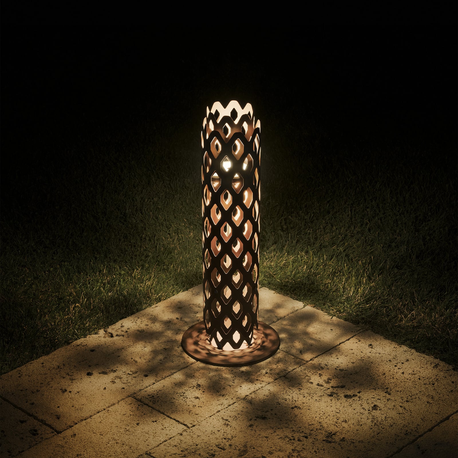 LED-Wegeleuchte Charlotte, corten, Höhe 63 cm, IP65