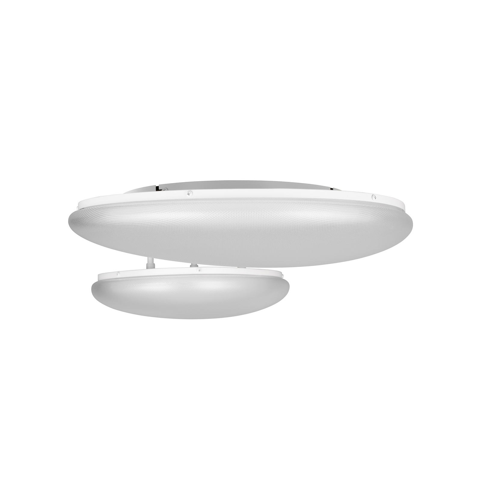 LED plafondlamp Ozera, lengte 67 cm, wit, kunststof, CCT, 2-lamps. LED plafondlamp Ozera, lengte 67 cm, wit, kunststof, CCT, 2-lamps.