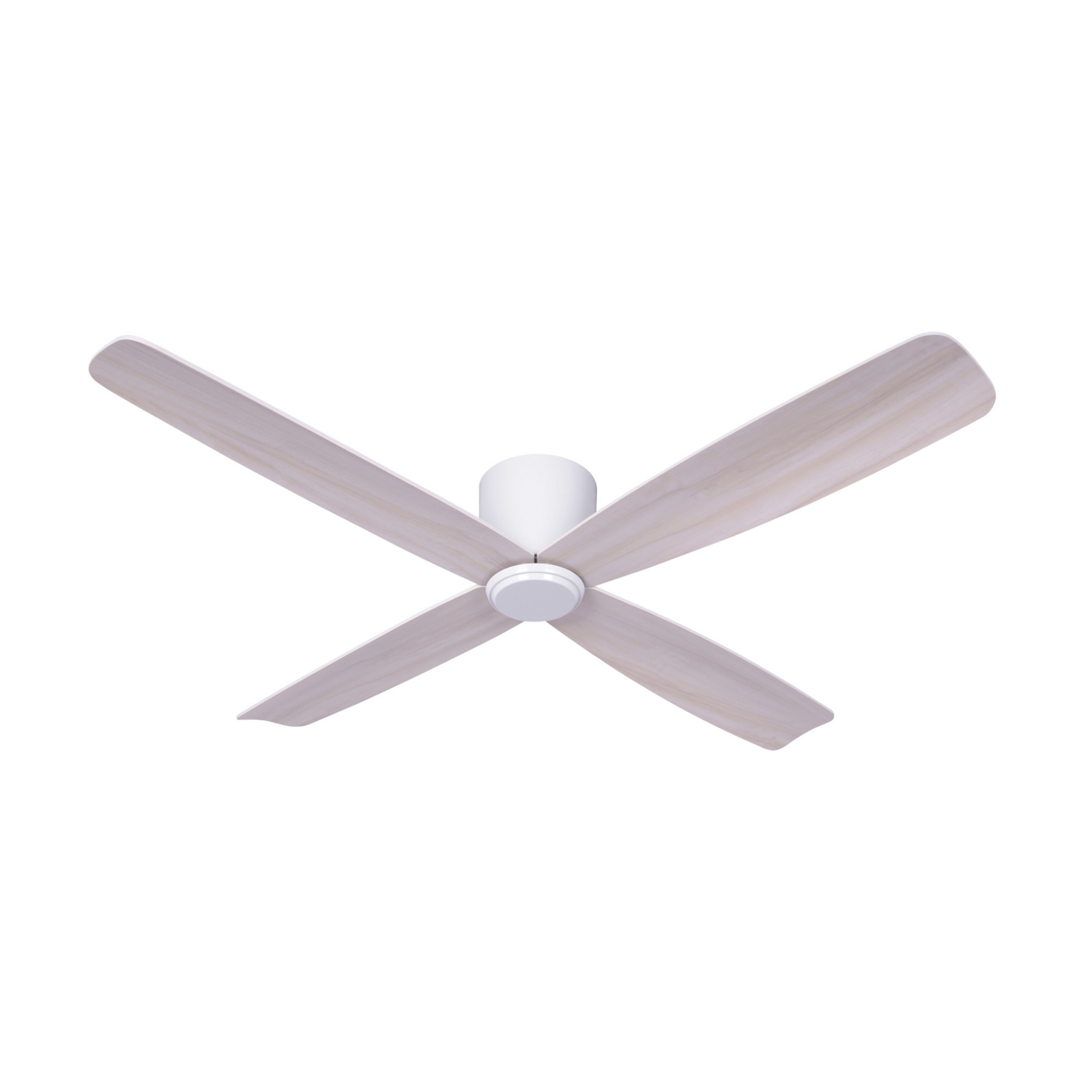 Fraser Deckenventilator weiß/eiche DC leise Ø 132cm - Beacon