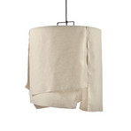 S BLACK BEIGE NOMAD hængelampe, tekstil, beige, E27 – Serax