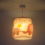 Kinderkamer hanglamp Little Elephant, 1-lamp, roze