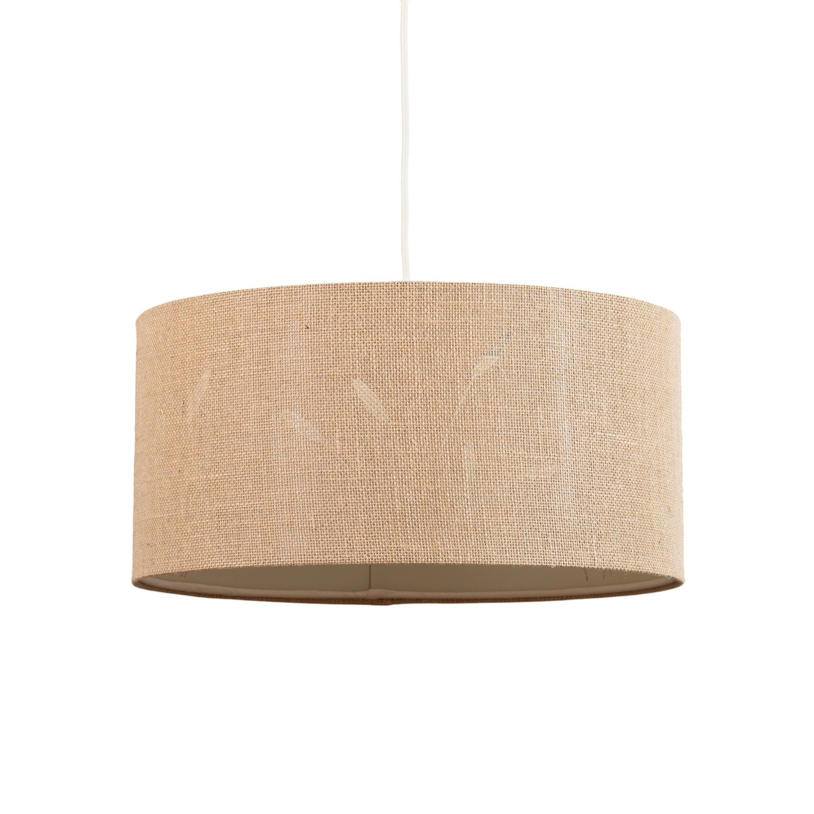 Boho Auris pendant light, beige, Ø 40 cm, textile
