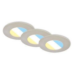 LED bodovka 7598 sada 3 ks CTS matný nikl