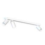Spot pour plafond Mono III, à 3 lampes, blanc, 84 cm de long, GU10