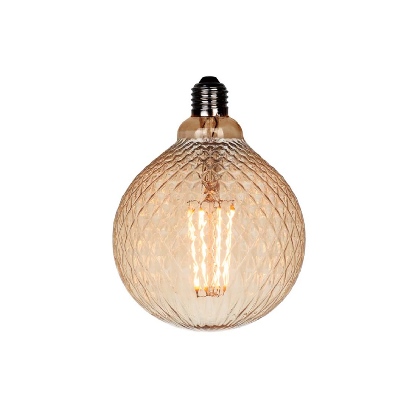 Colors Facet LED-pære G125, E27, ravfarvet, 1.800 K, 2 W – Halo Design