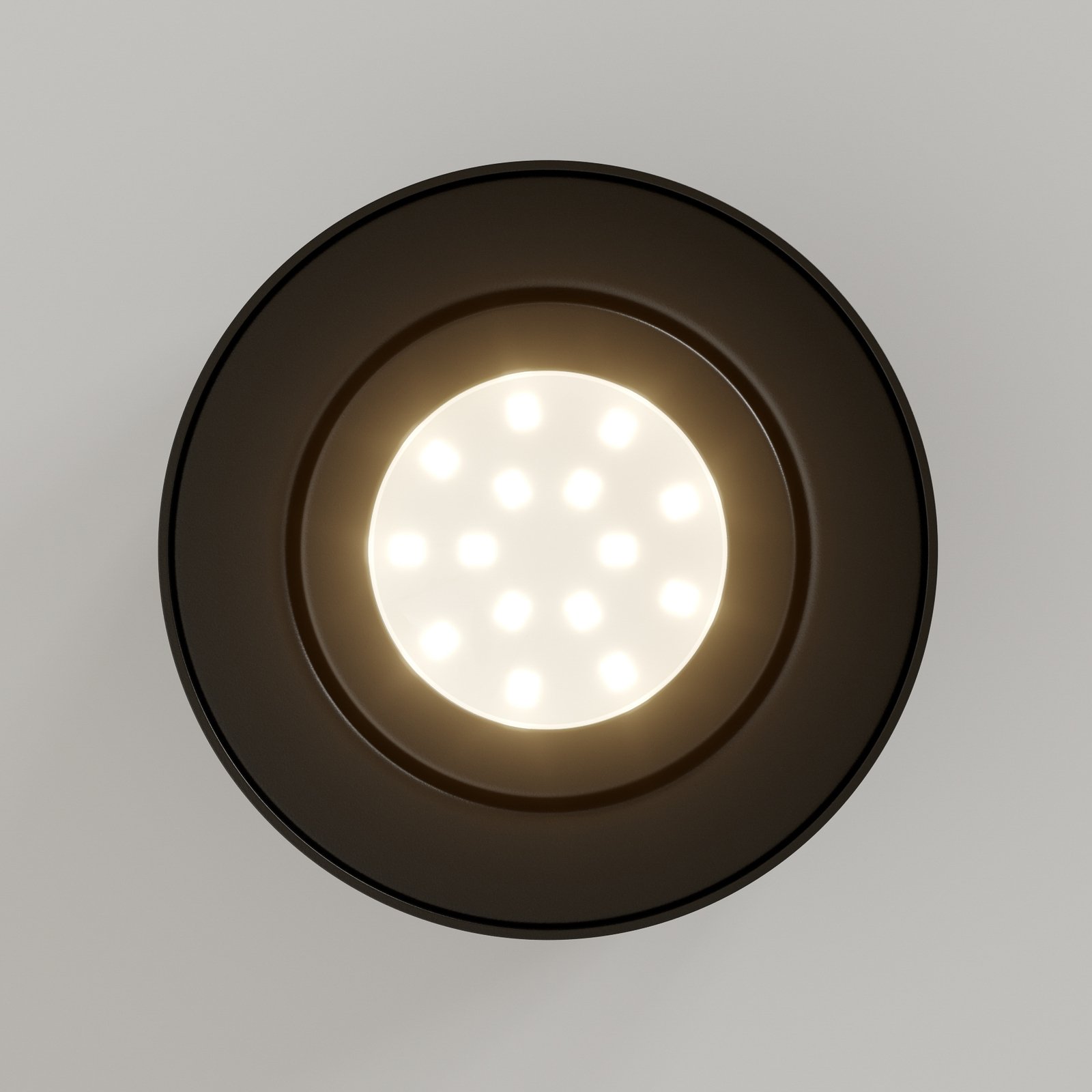 Faretto LED a tubo da soffitto, nero