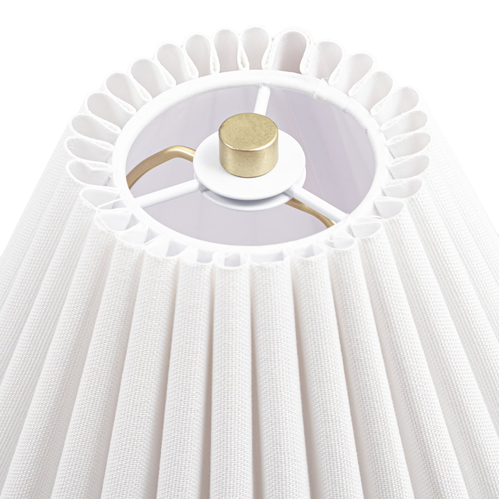 Nola bordlampe Asher, høyde 45 cm, svart/hvit, marmor