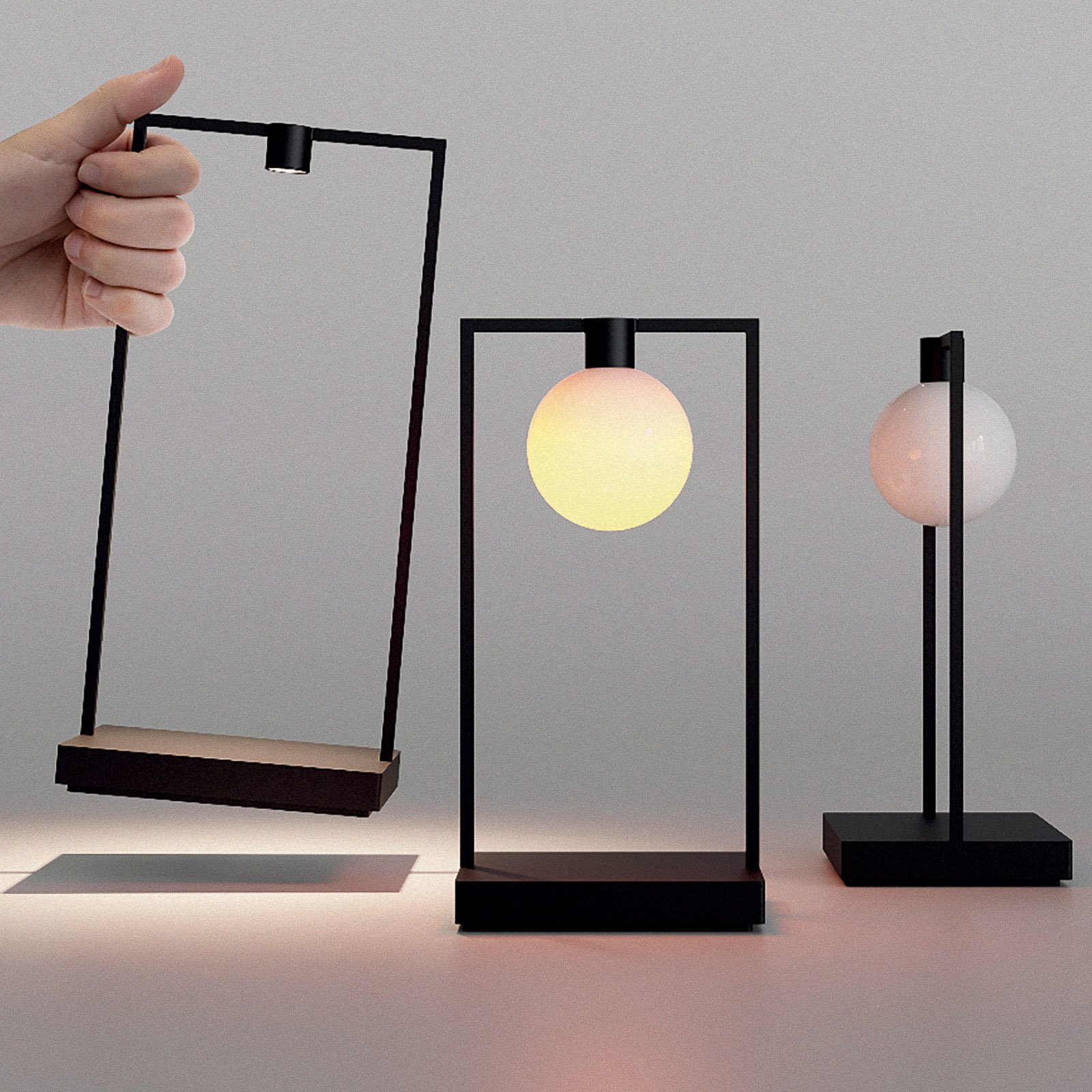 Artemide Curiosity LED table lamp with rechargeable battery