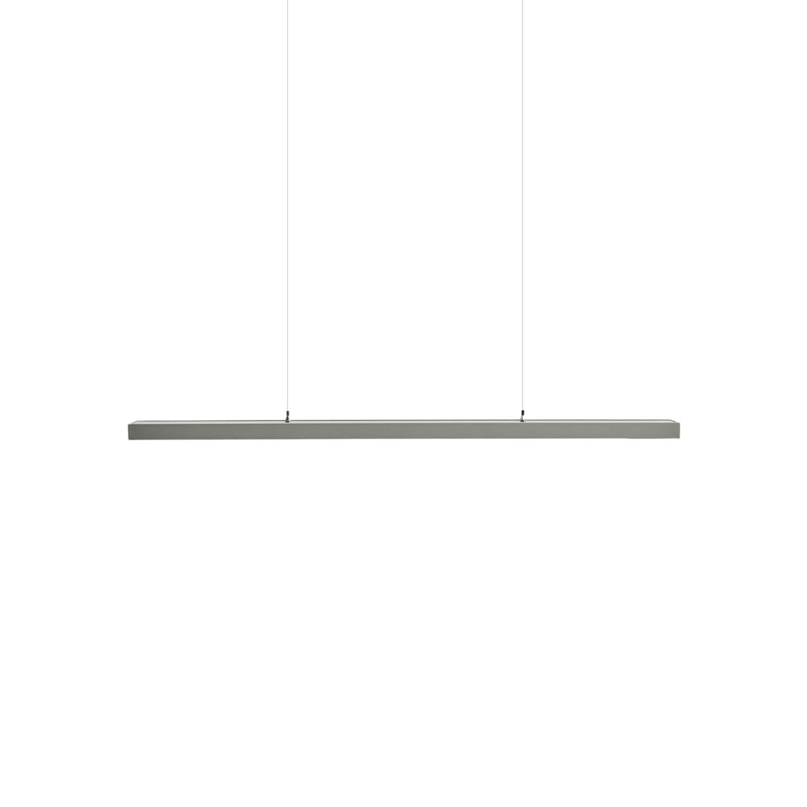 Suspension LED Jolinda pour bureau argentée