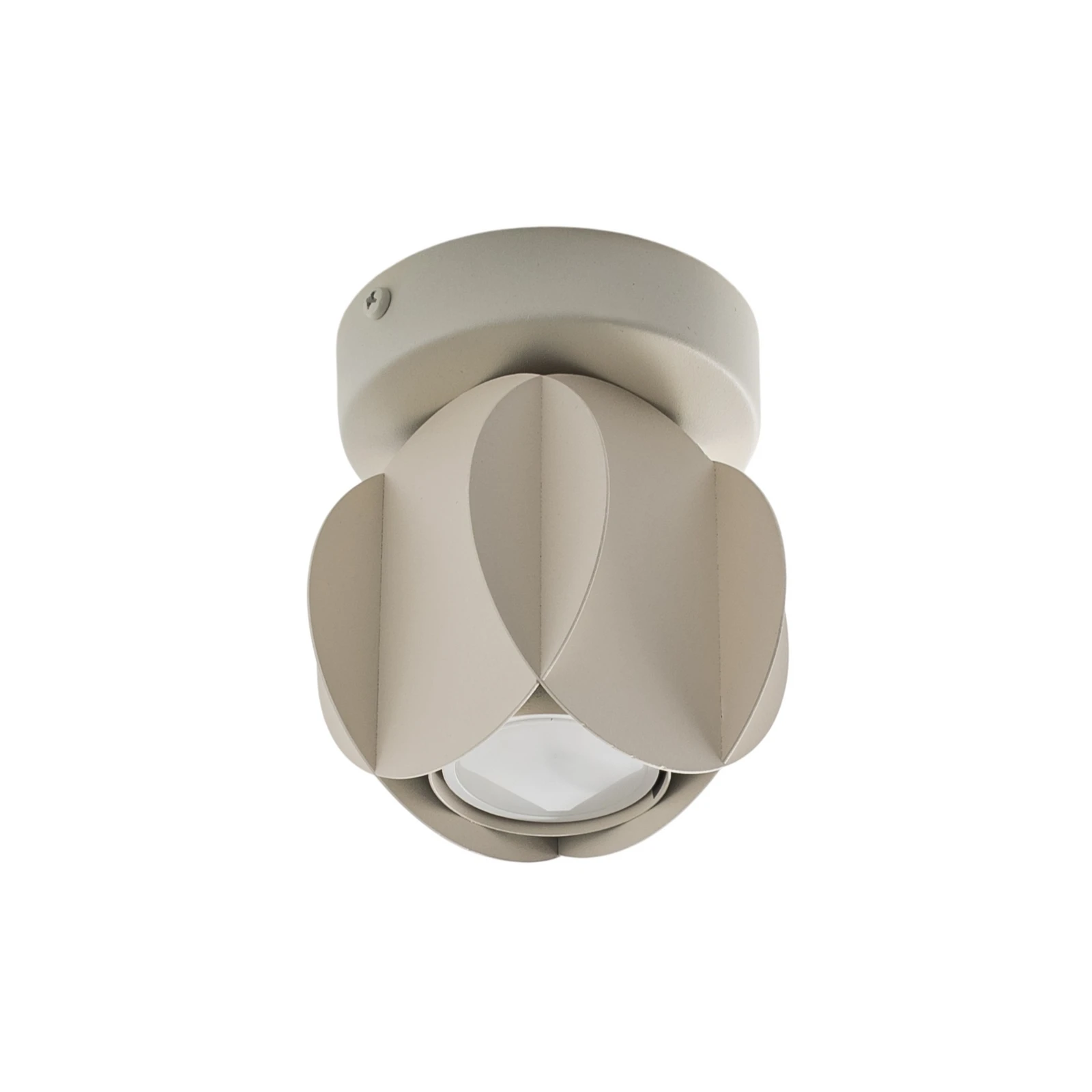 Faretto da soffitto GAMBIT, bianco crema, Ø 10 cm, metallo, GU10