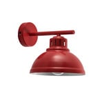 Aplique de pared Sven, 1 luz, rojo, acero, E27