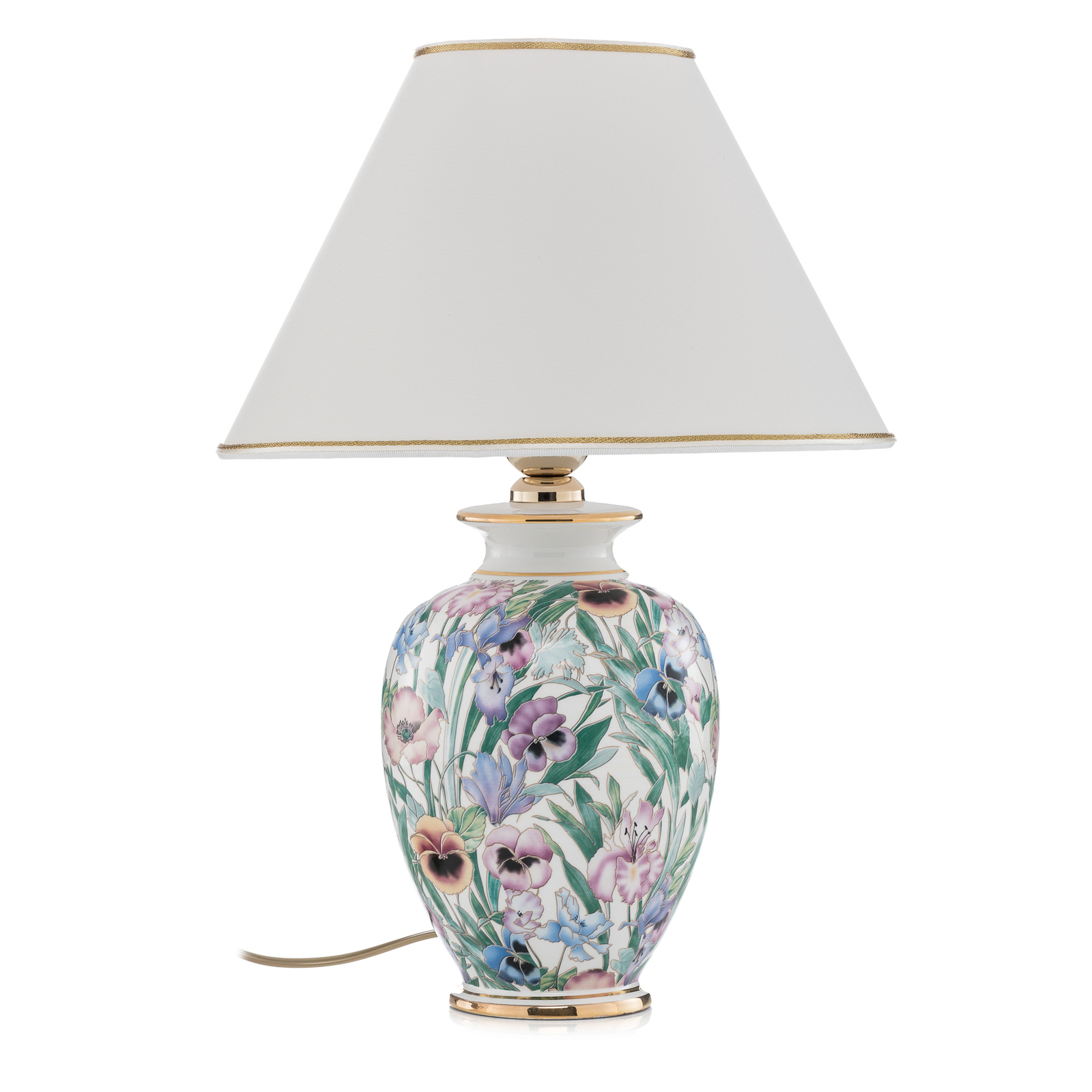 KOLARZ Giardino Panse - floral table lamp, 30 cm