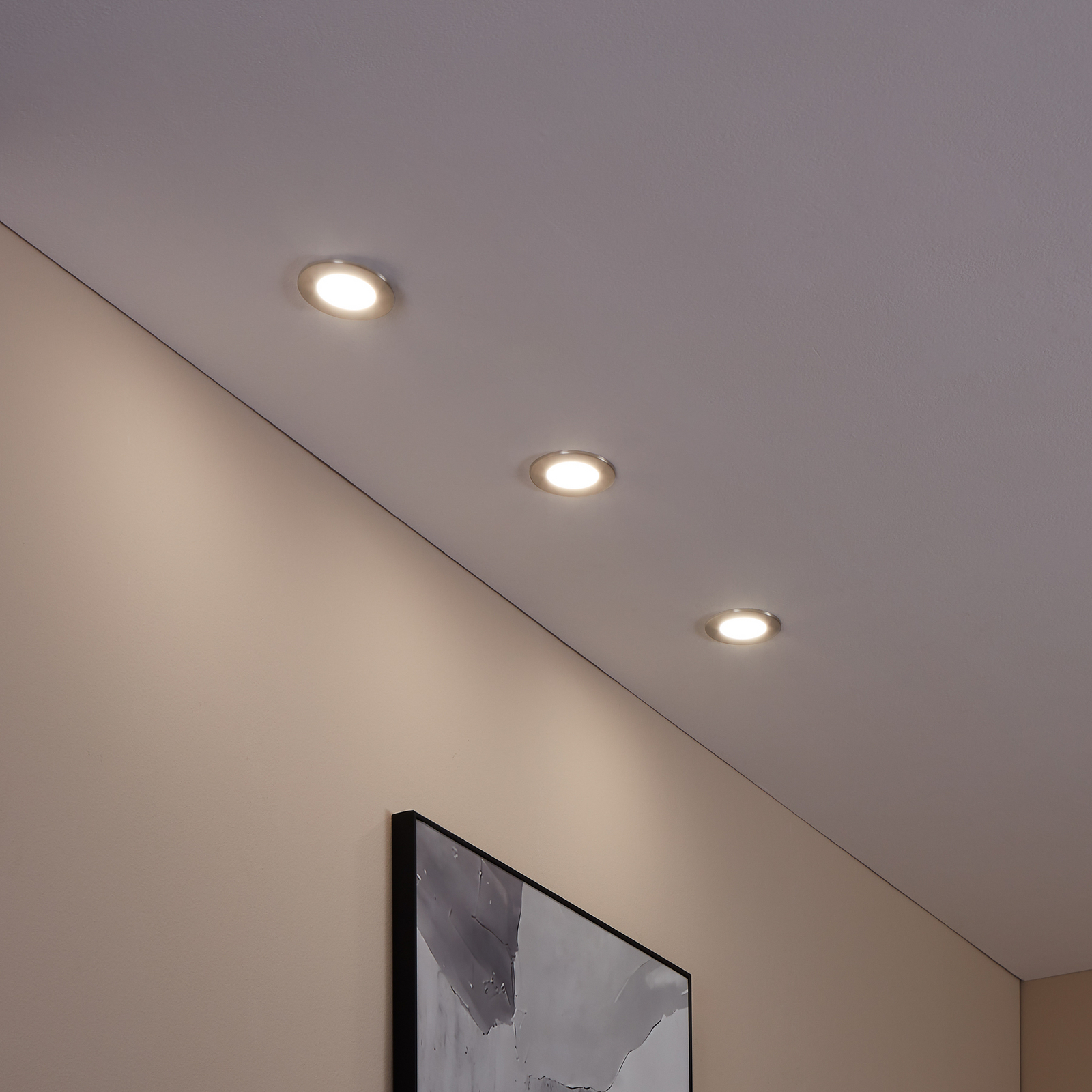 EGLO connect Connect Fueva-C Faretto da incasso a LED da 8,6 cm, set di 3