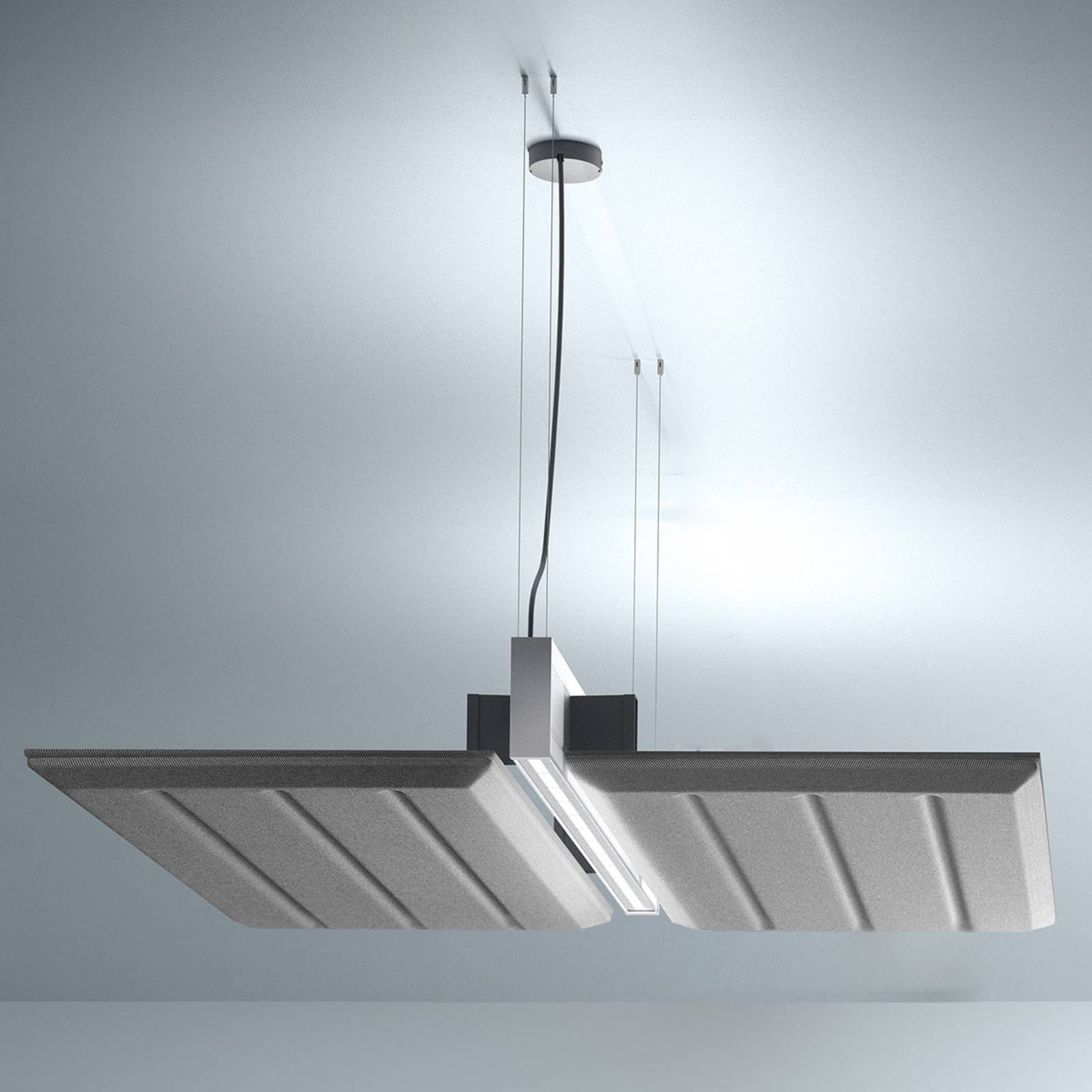 Luceplan Diade lampa wisząca pozioma 120cm czarna