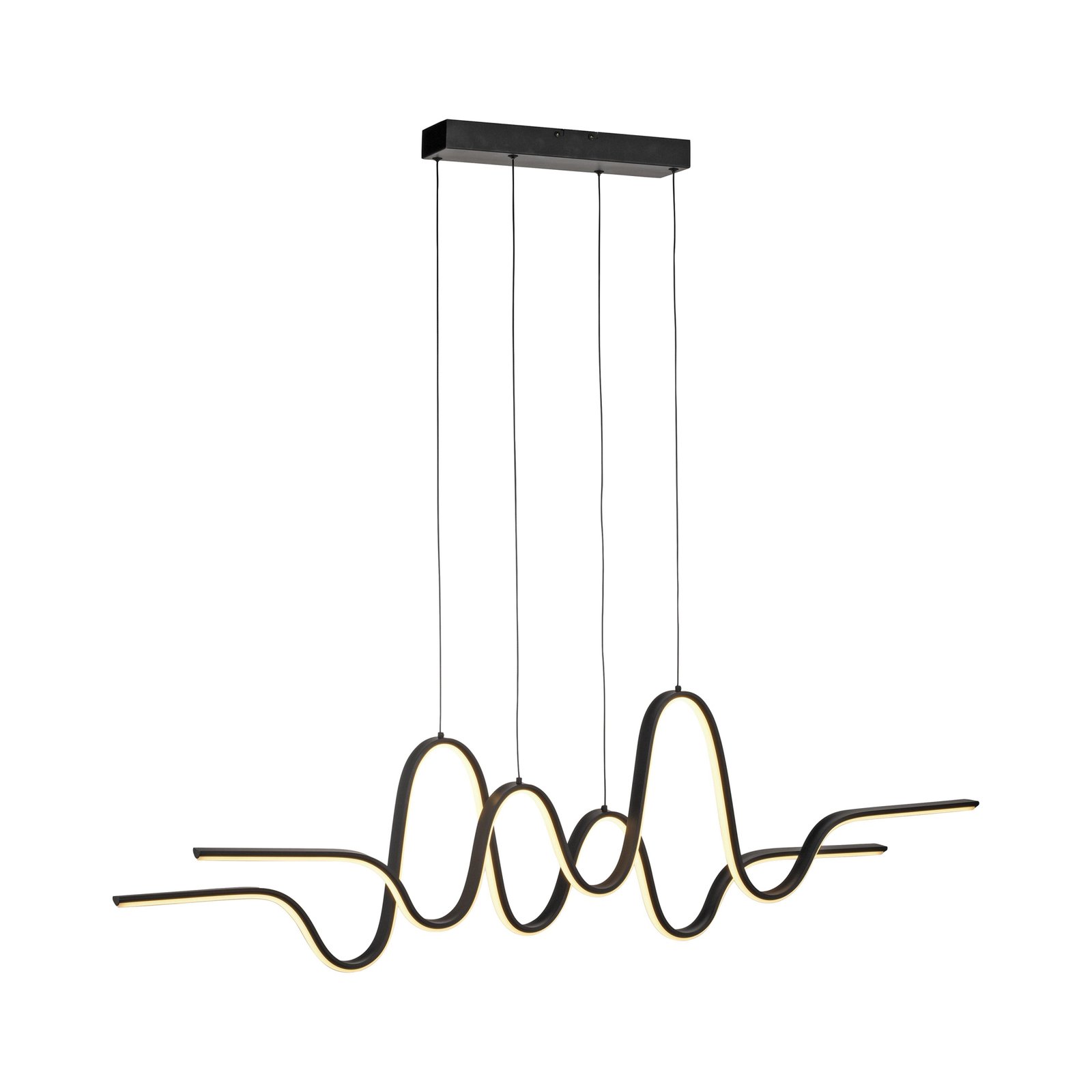 Paul Neuhaus Suspension LED Altitude, noir, longueur 125 cm