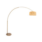Boogstaande vloerlamp Sparkled Light brons/bruin 240 cm zeegras
