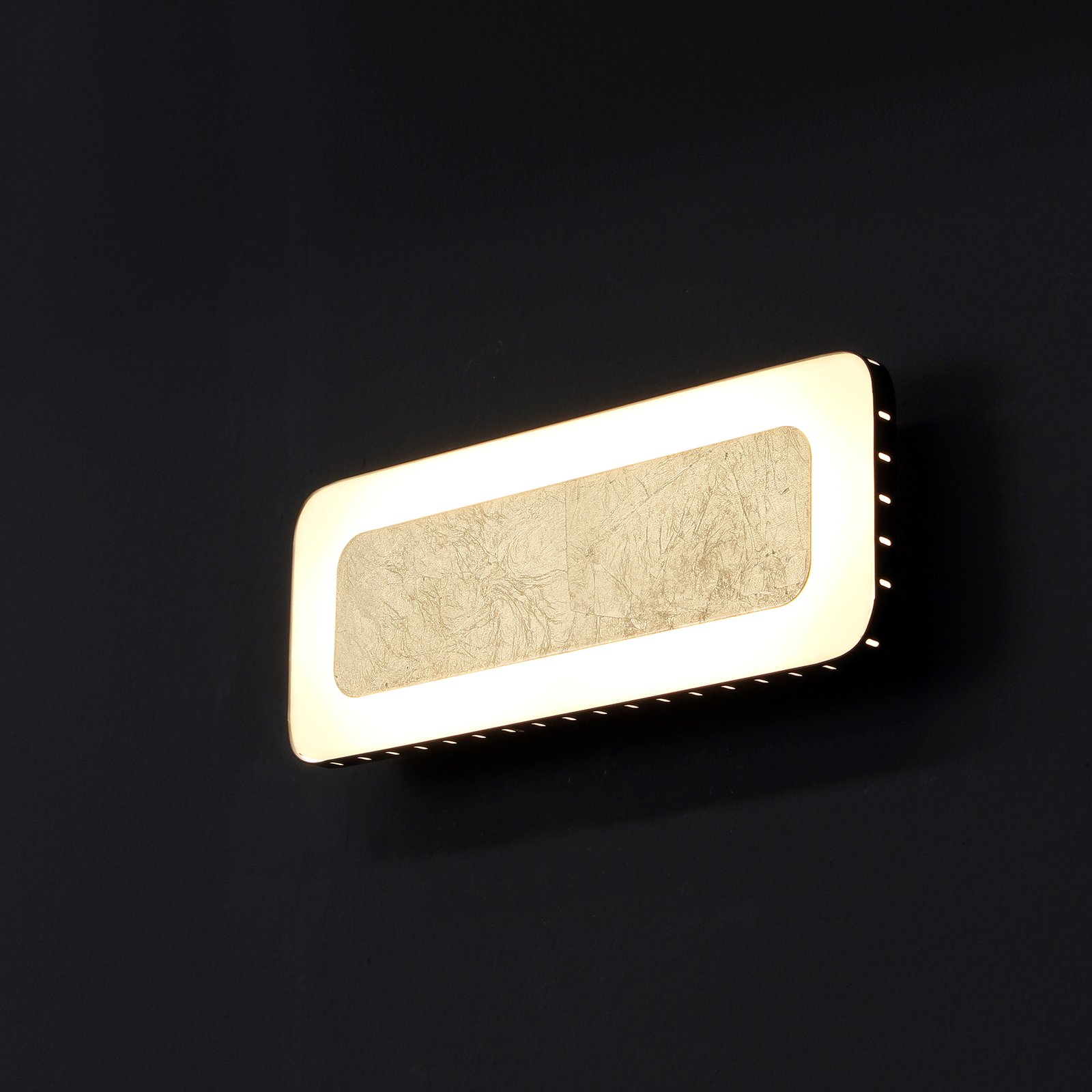 Solaris LED wall light, 3-level-dim rectangular