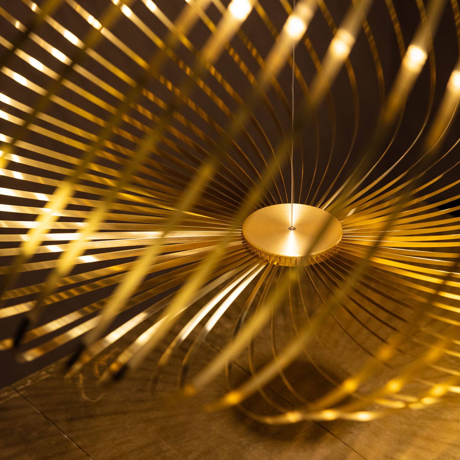 Tom Dixon Spring lampa wisząca Ø 79 cm mosiądz