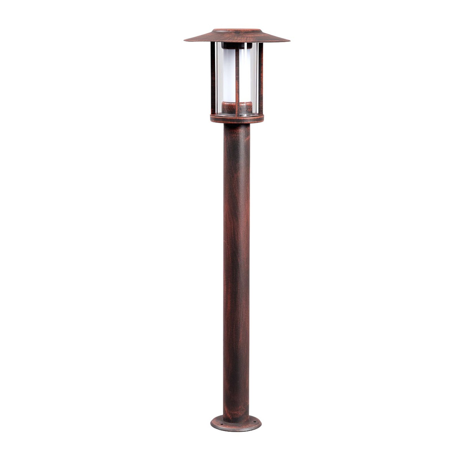 Lindby LED-Wegeleuchte Pavlos, 76 cm, rostfarben, Edelstahl