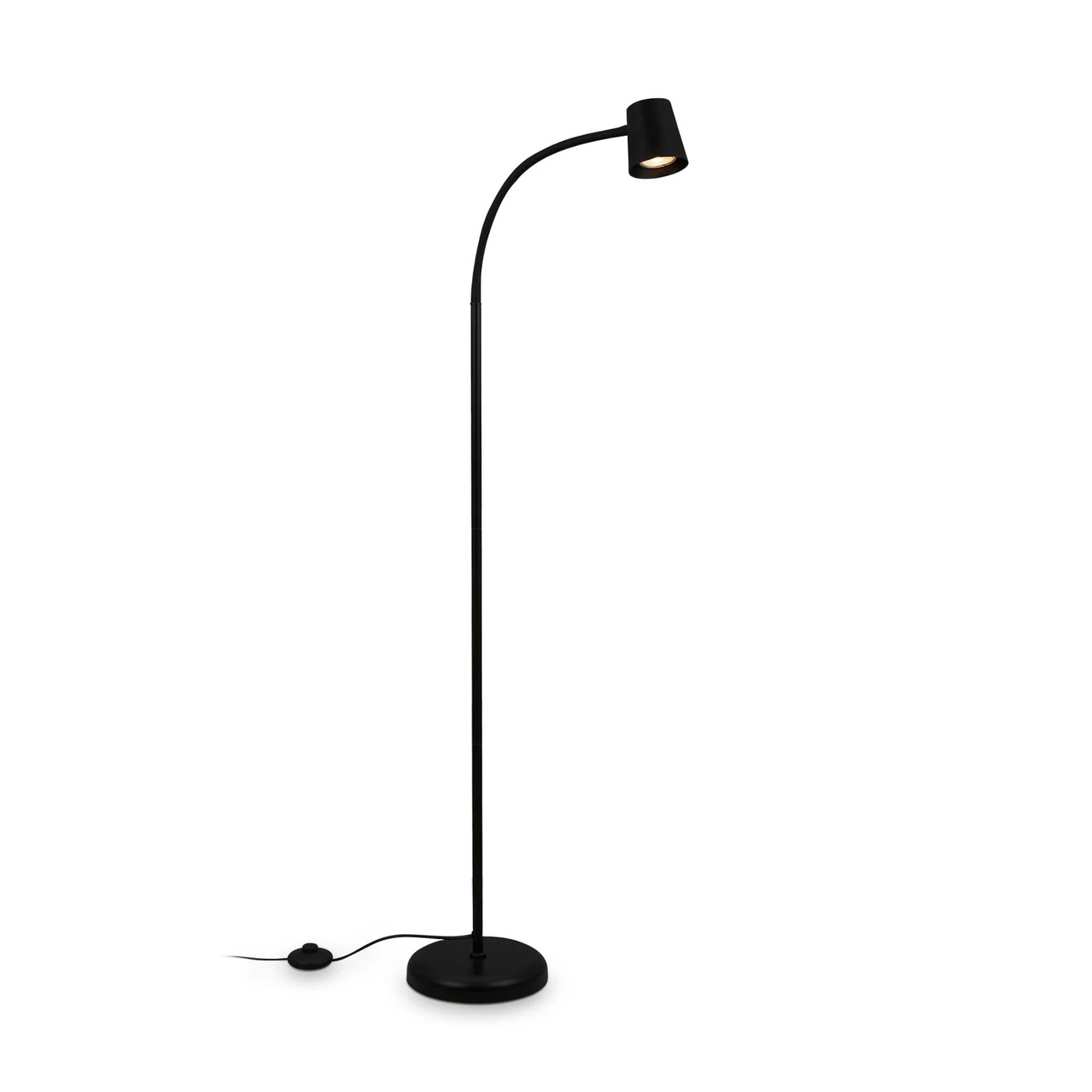 Lampe sur pied Skriva, réglable, GU10, noir