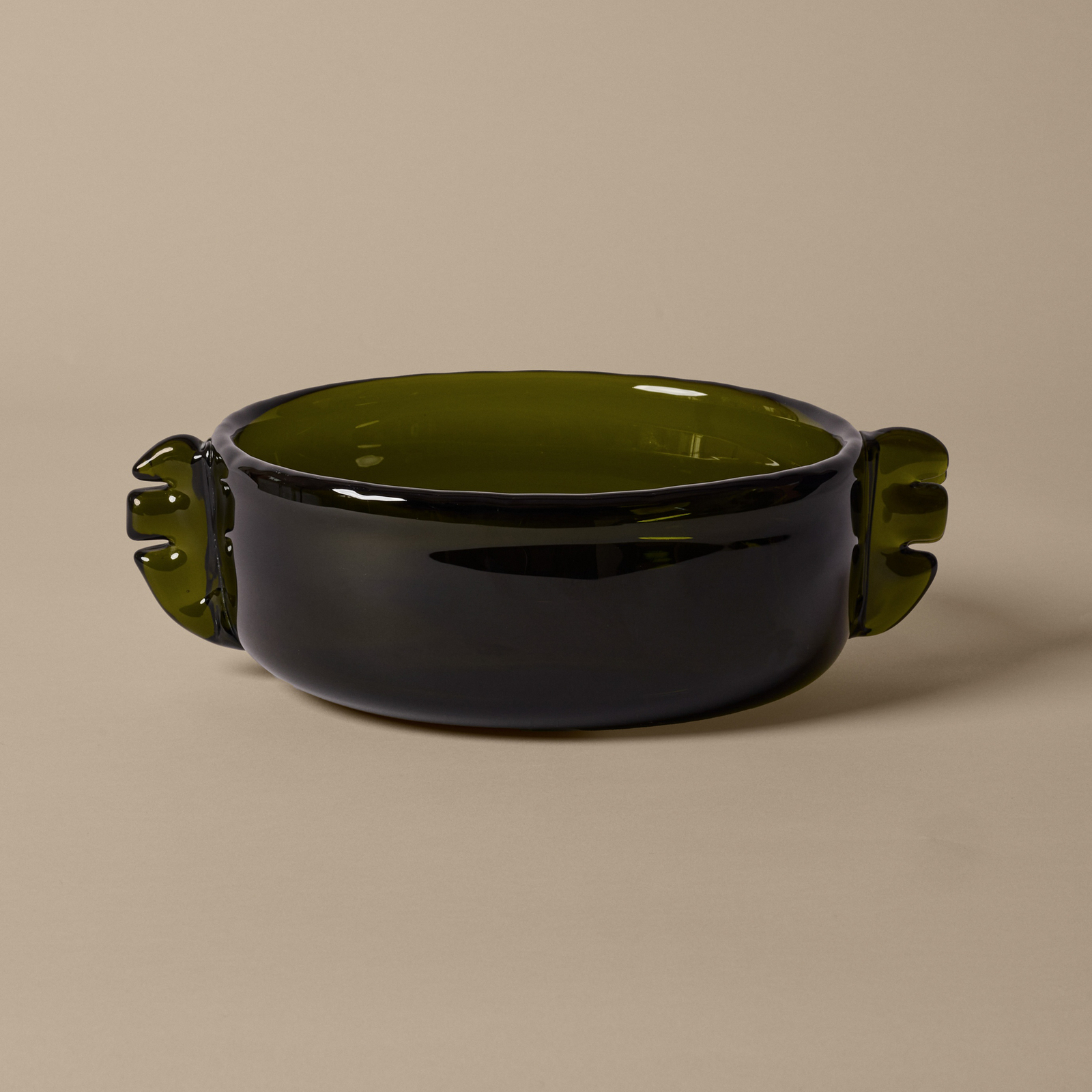 Alas Schale, Ø 31 cm, moosgrün, handgemacht - ferm LIVING