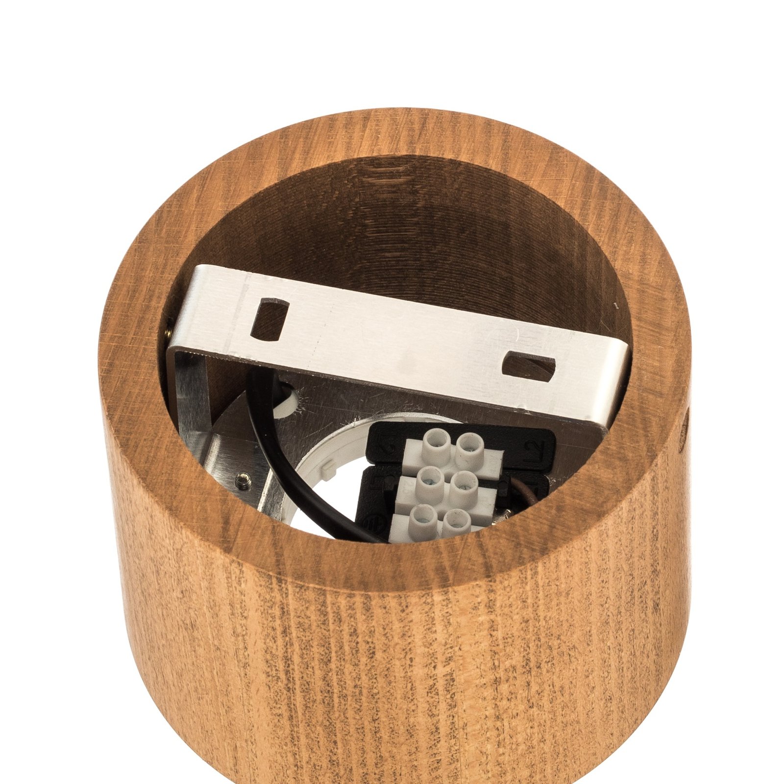 Envostar Ernest downlight GX53 en bois, rond