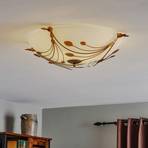 Ceiling light Foglie, 67 cm, three-bulb