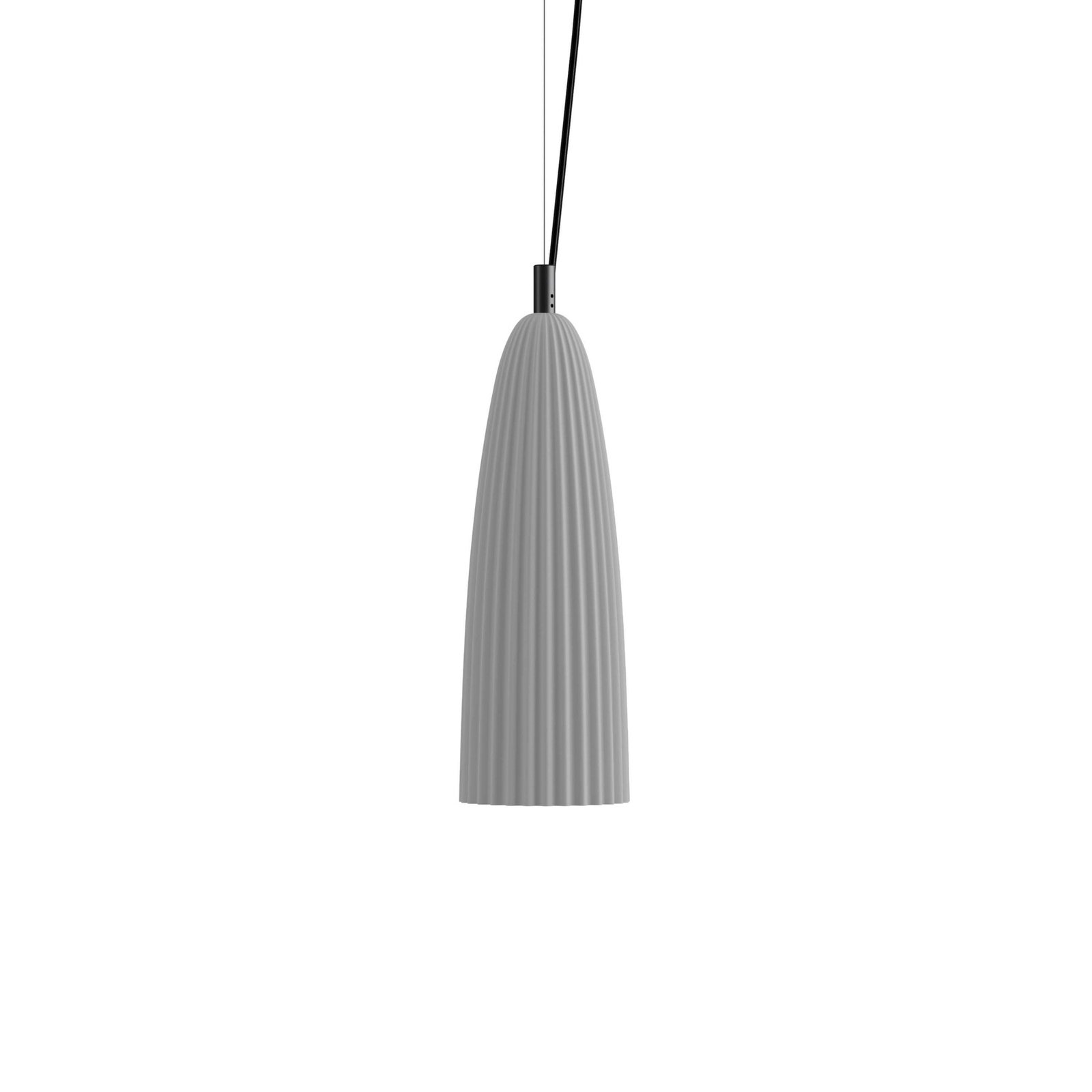 Karman Sahara pendant light, grey, Ø 14 cm, ceramic, E27