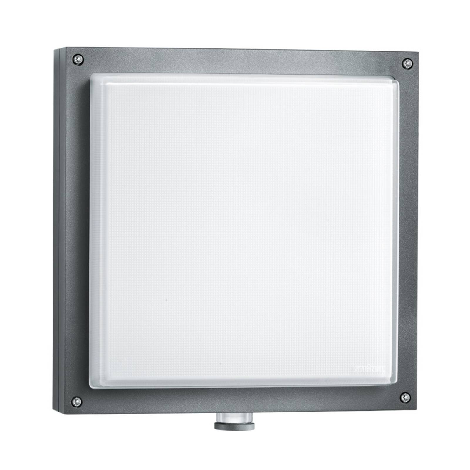 Steinel L 690 V2 -LED-ulkoseinälamppu, tunnistin - moderni seinävalot liiketunnistimella - ulkoseinävalaisin opaalinvalkoinen, harmaa
