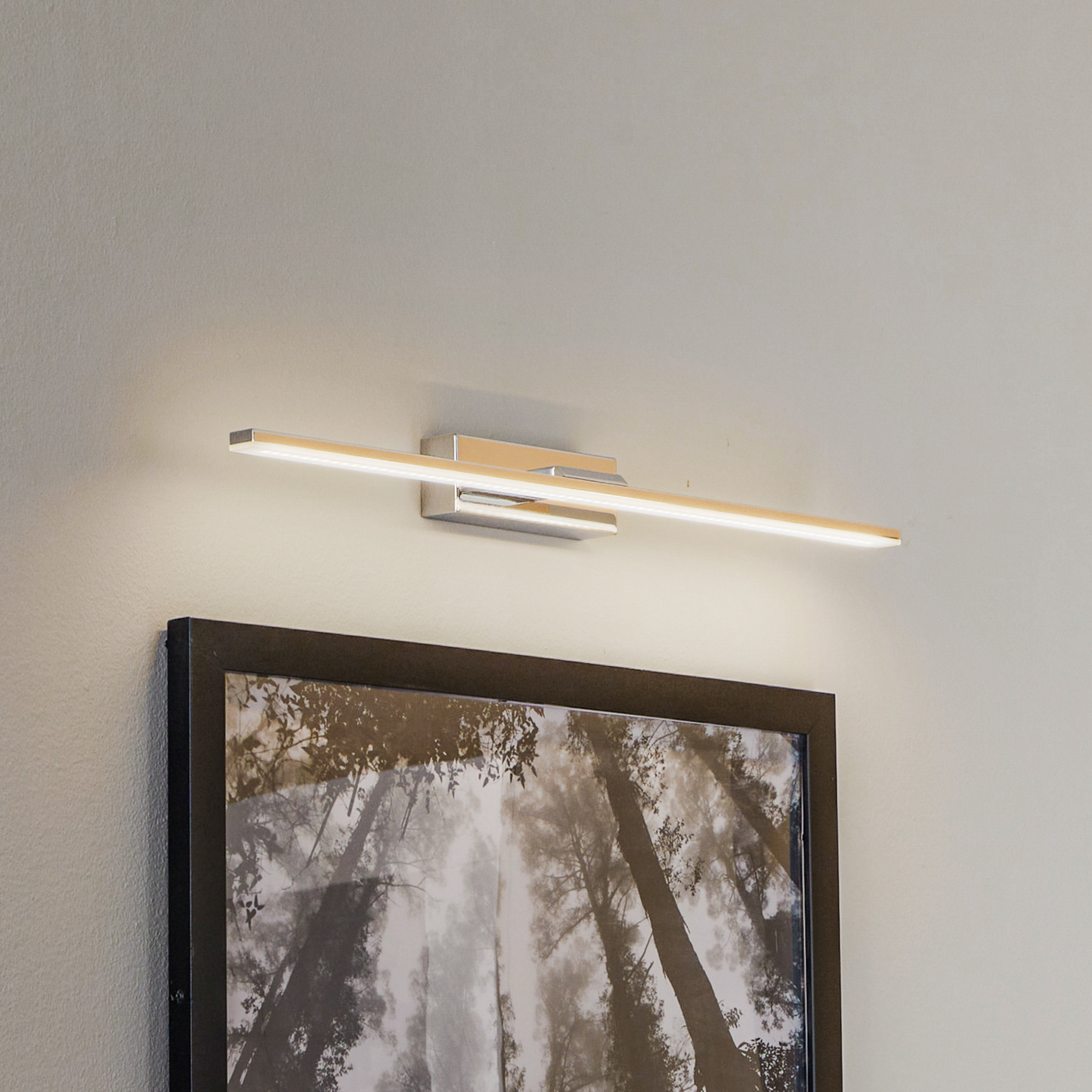 LED-Wandleuchte Miroir Spiegel/Bilder 60 cm chrom