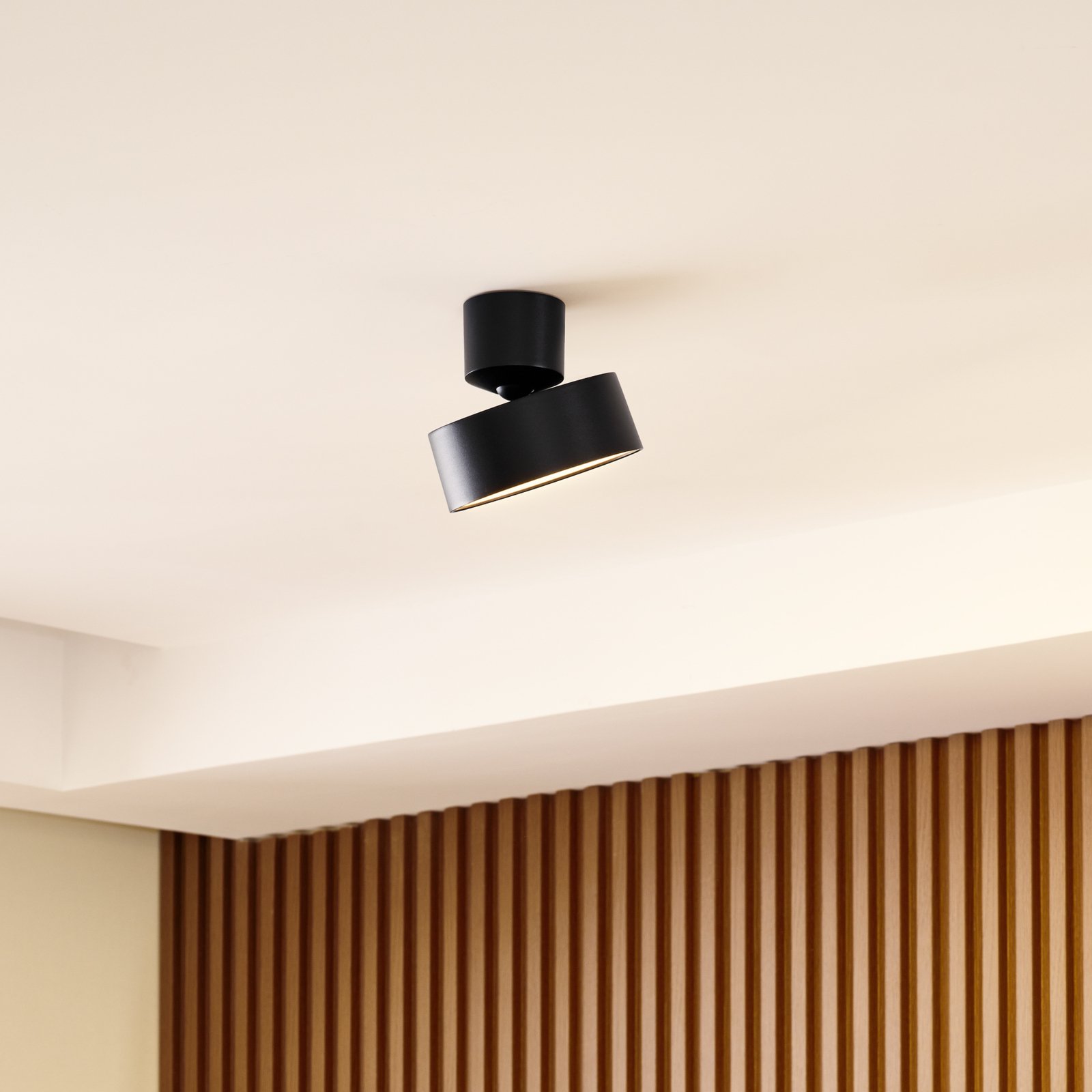 Nivoria LED Spot en Saillie Adjustable Black - Lindby