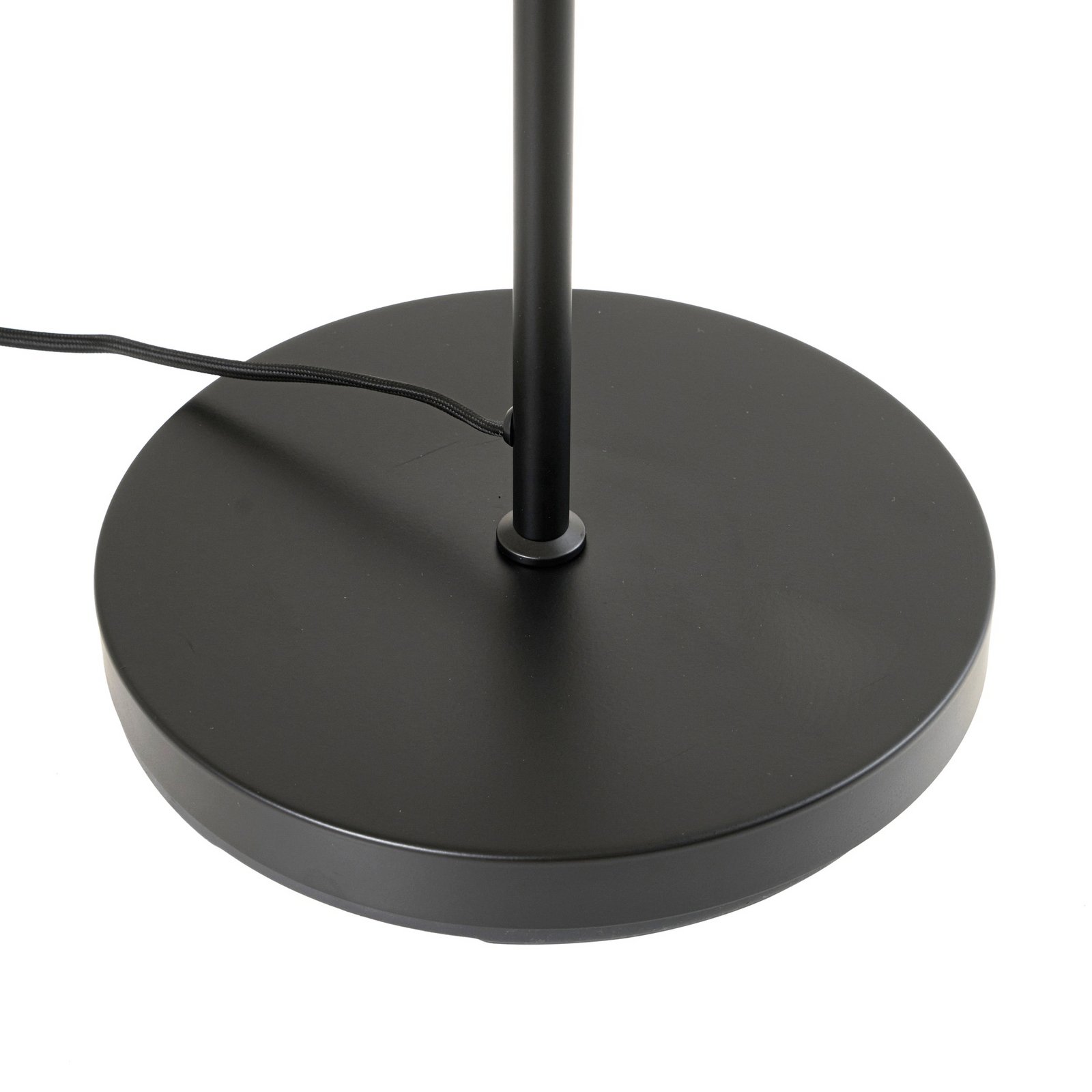 Lucande podna lampa Tovina, tekstil, bijela, visina 165 cm