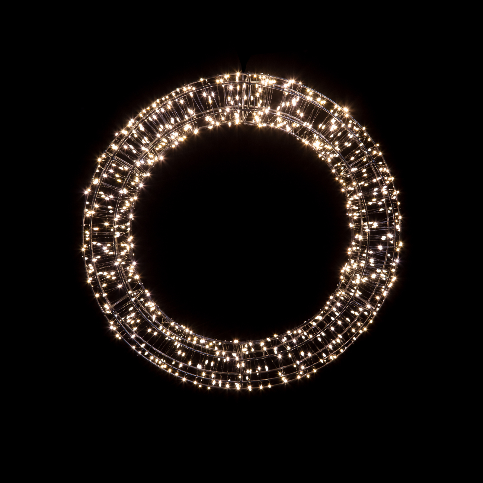 LED-Weihnachtskranz, gold, 800 LEDs, Ø 50cm