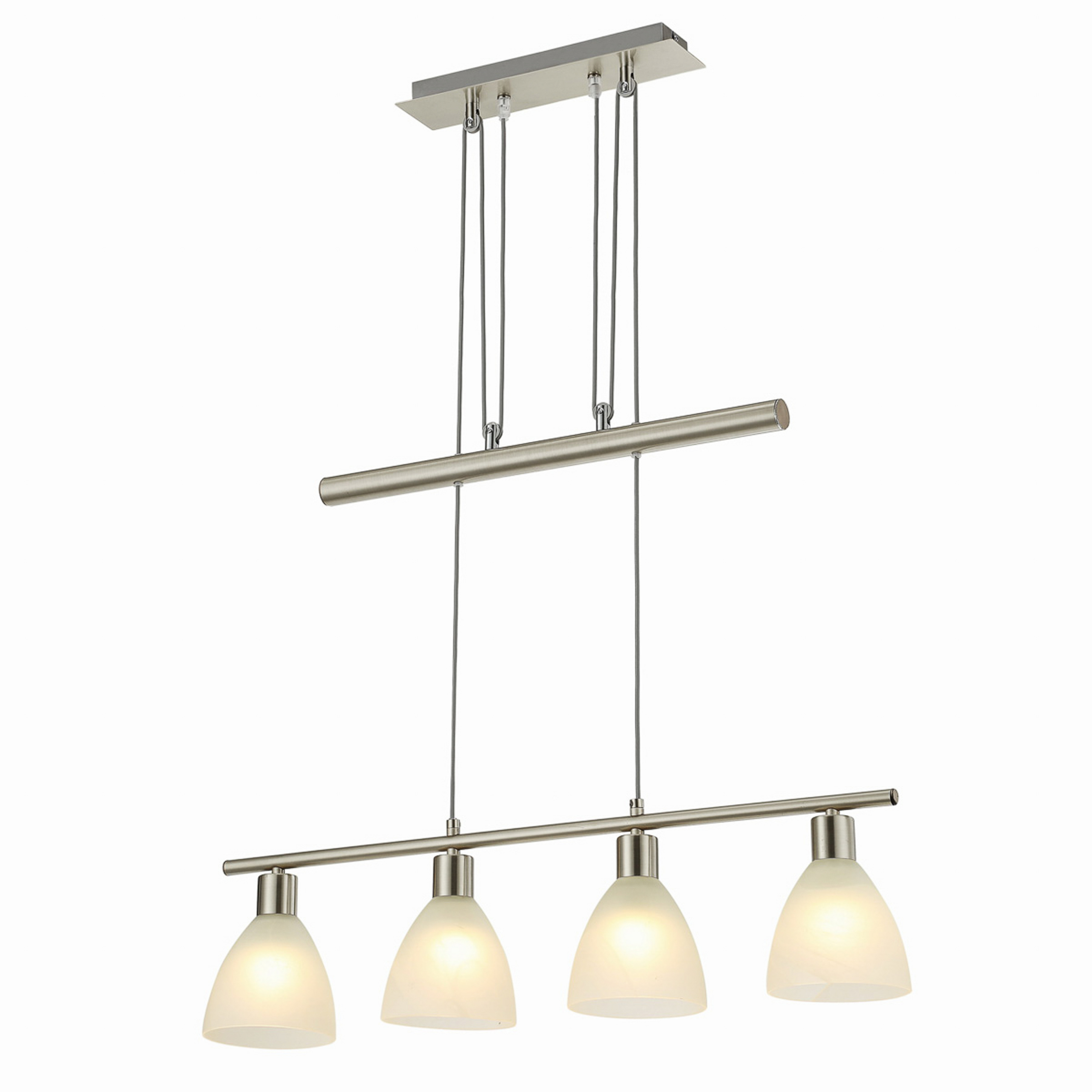 Simeon Hanglamp White/Nickel - Lindby